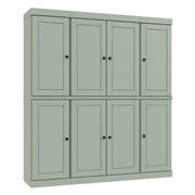 72" Sage Solid Wood 8 Two Drawer Pantry Or Storage Closet
