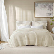 Full/Queen Reversible Tencel Comforter Blanket - Ivory
