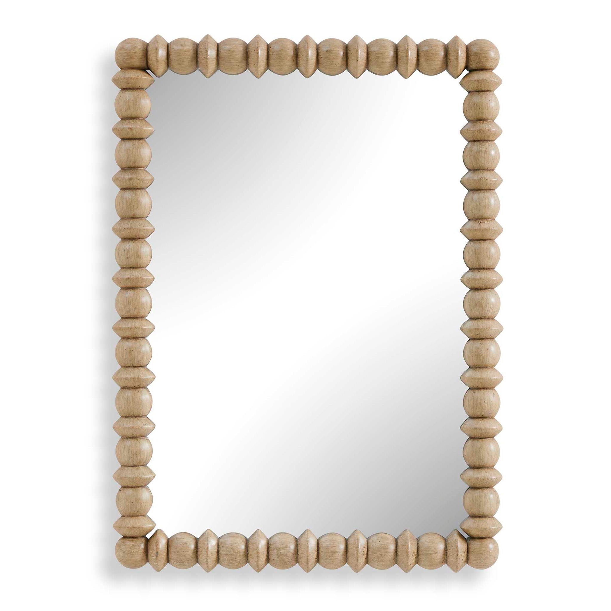 Harriet - Spindle Mirror - Warm Ivory