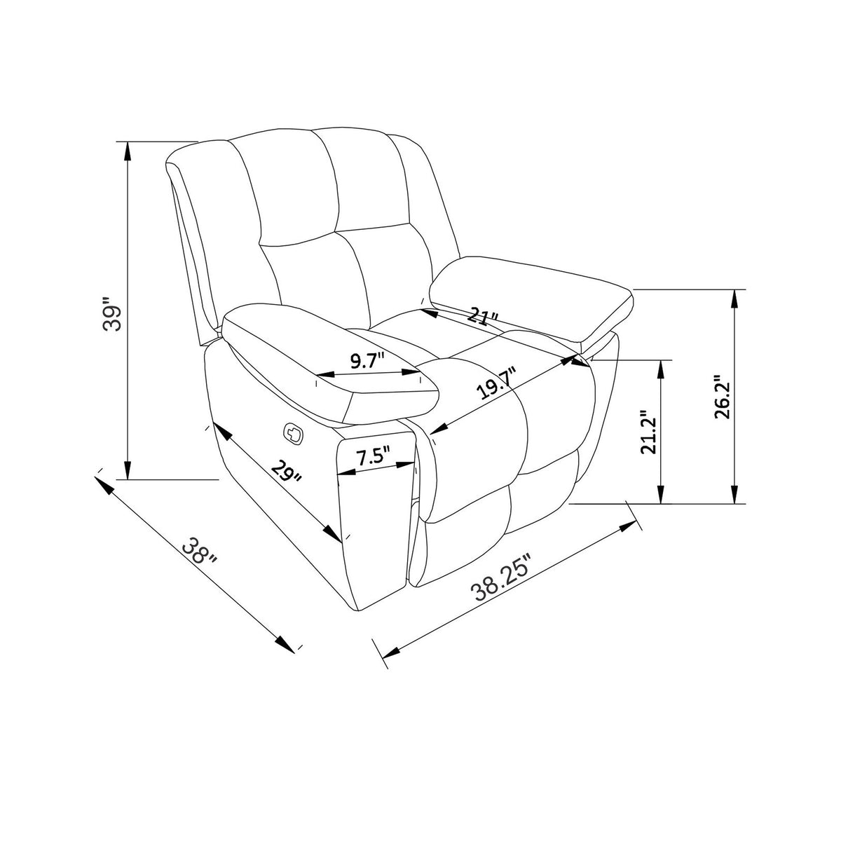 Liam - Glider Recliner