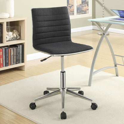 Armless Office Chair, Adjustable Height