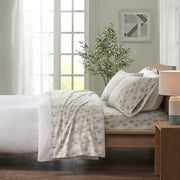 Cozy Flannel - King Printed Sheet Set - Multi Leaves