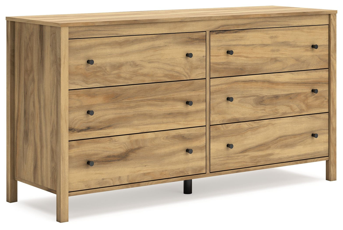 Bermacy - Six Drawer Dresser - Light Brown