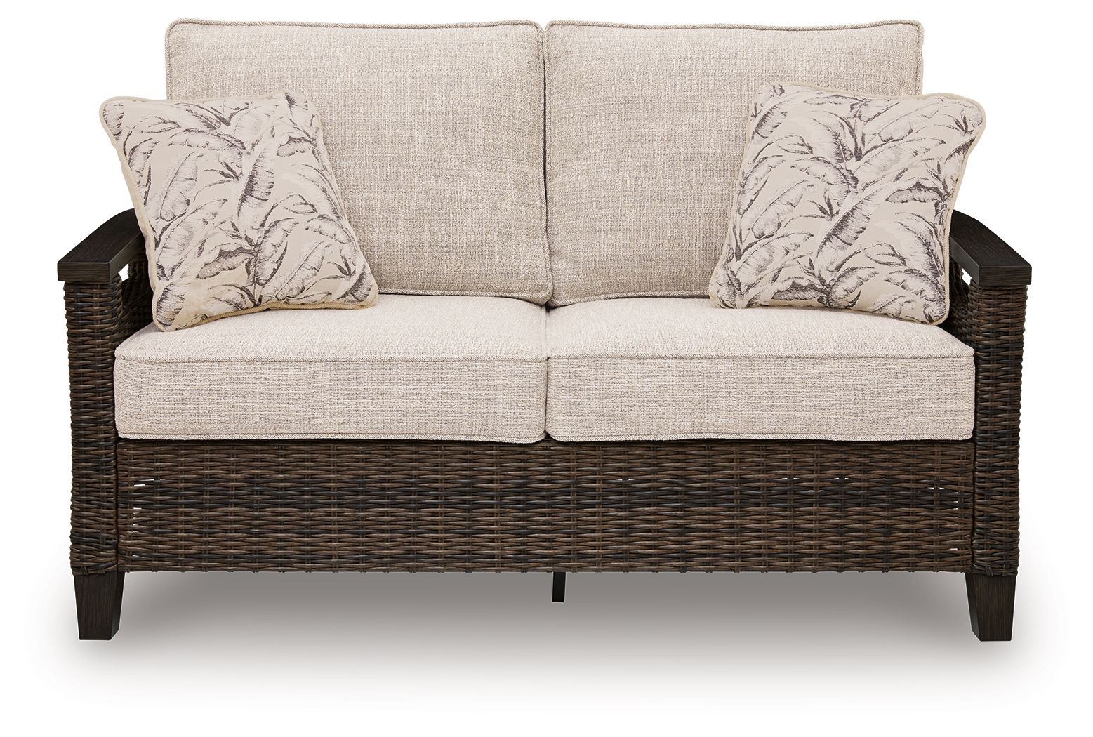 Monterey Point - Loveseat With Cushion - Dark Brown
