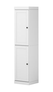72" White Solid Wood Two Door Pantry Or Storage Closet