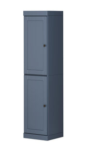 72" French Blue Solid Wood Two Door Pantry Or Storage Closet