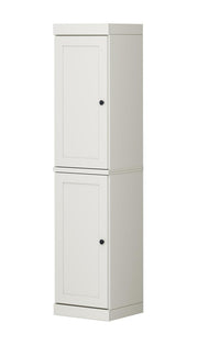 72" Off White Solid Wood Two Door Pantry Or Storage Closet
