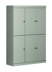 72" Sage Solid Wood 8 Pantry Or Storage Closet