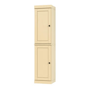 72" Yellow Solid Wood Two Door Pantry Or Storage Closet