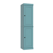 72" Aqua Solid Wood Two Door Pantry Or Storage Closet