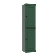 72" Green Solid Wood Two Door Pantry Or Storage Closet