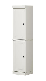 72" Off White Solid Wood Two Door Pantry Or Storage Closet