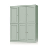 72" Sage Solid Wood 8 Pantry Or Storage Closet
