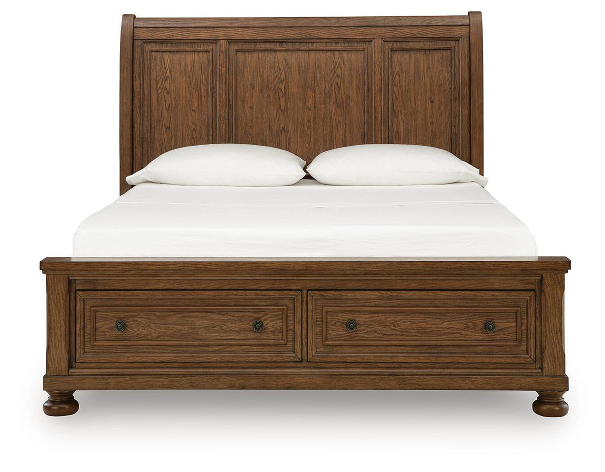 Zackaryn - Sleigh Storage Bed