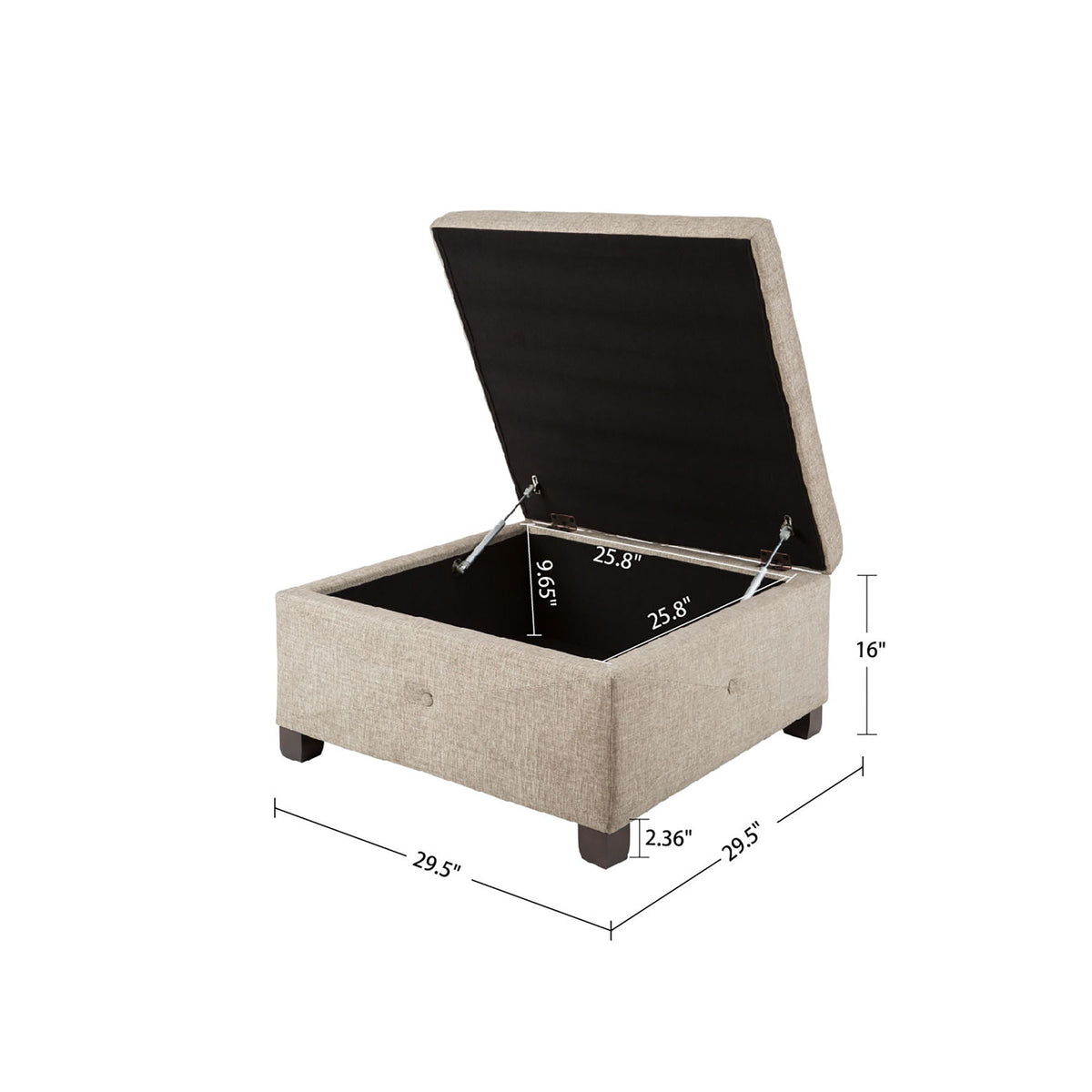 Aspen - Ottoman - Sand