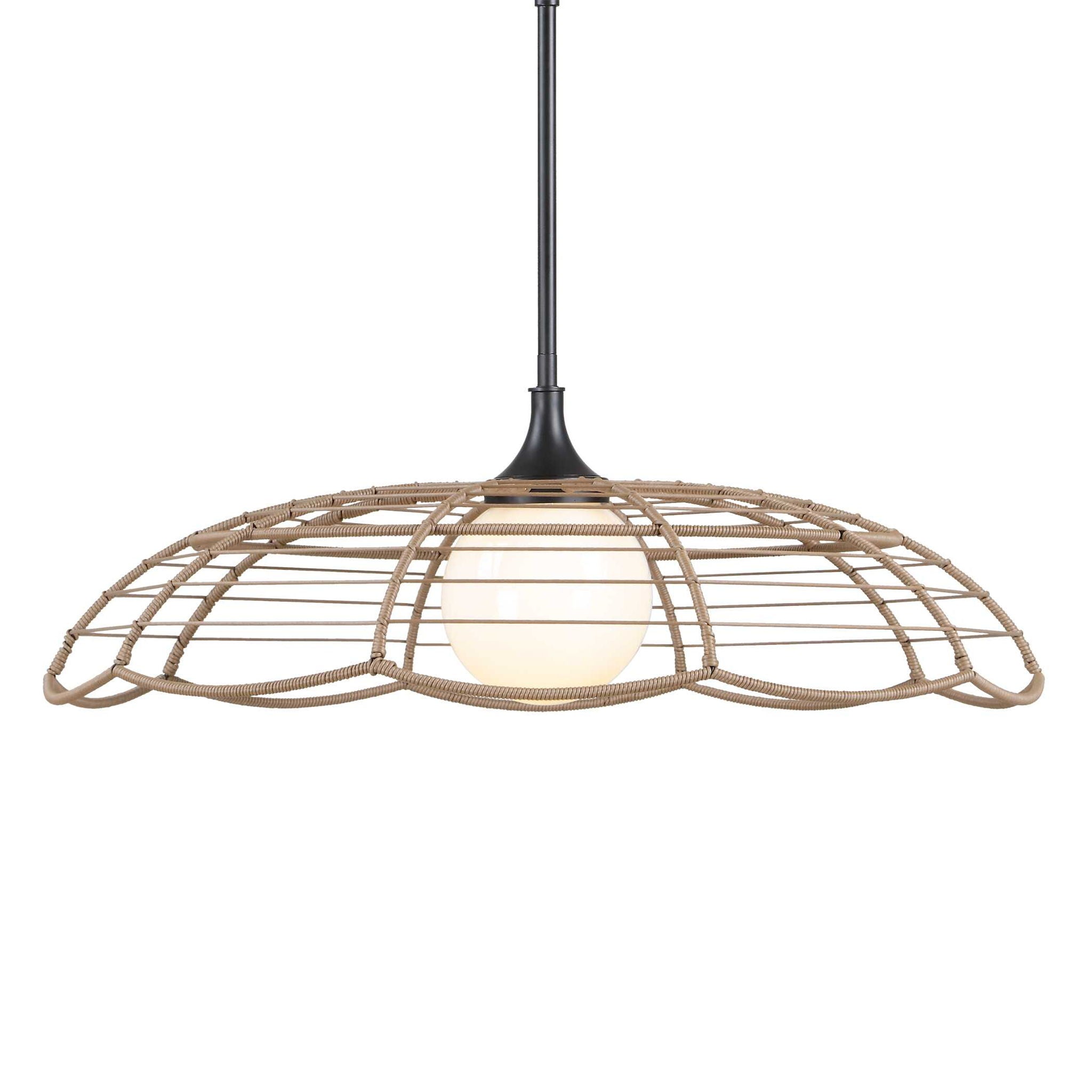 Lakeside - Indoor-Outdoor 1 Light Pendant - Black