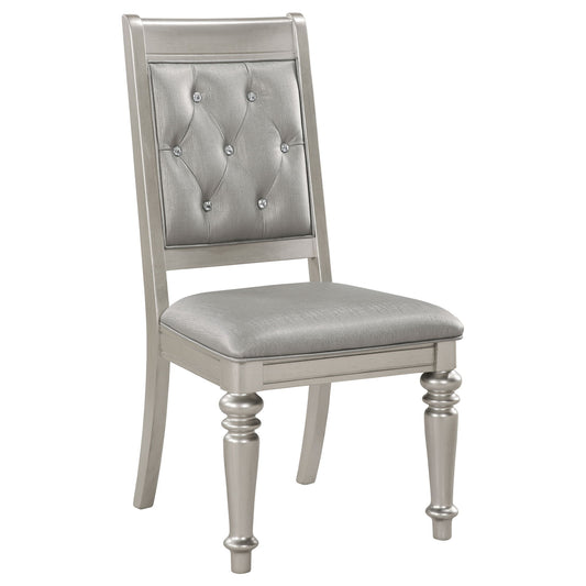 Hollywood - Platinum Open Side Chair (Set of 2) - Silver
