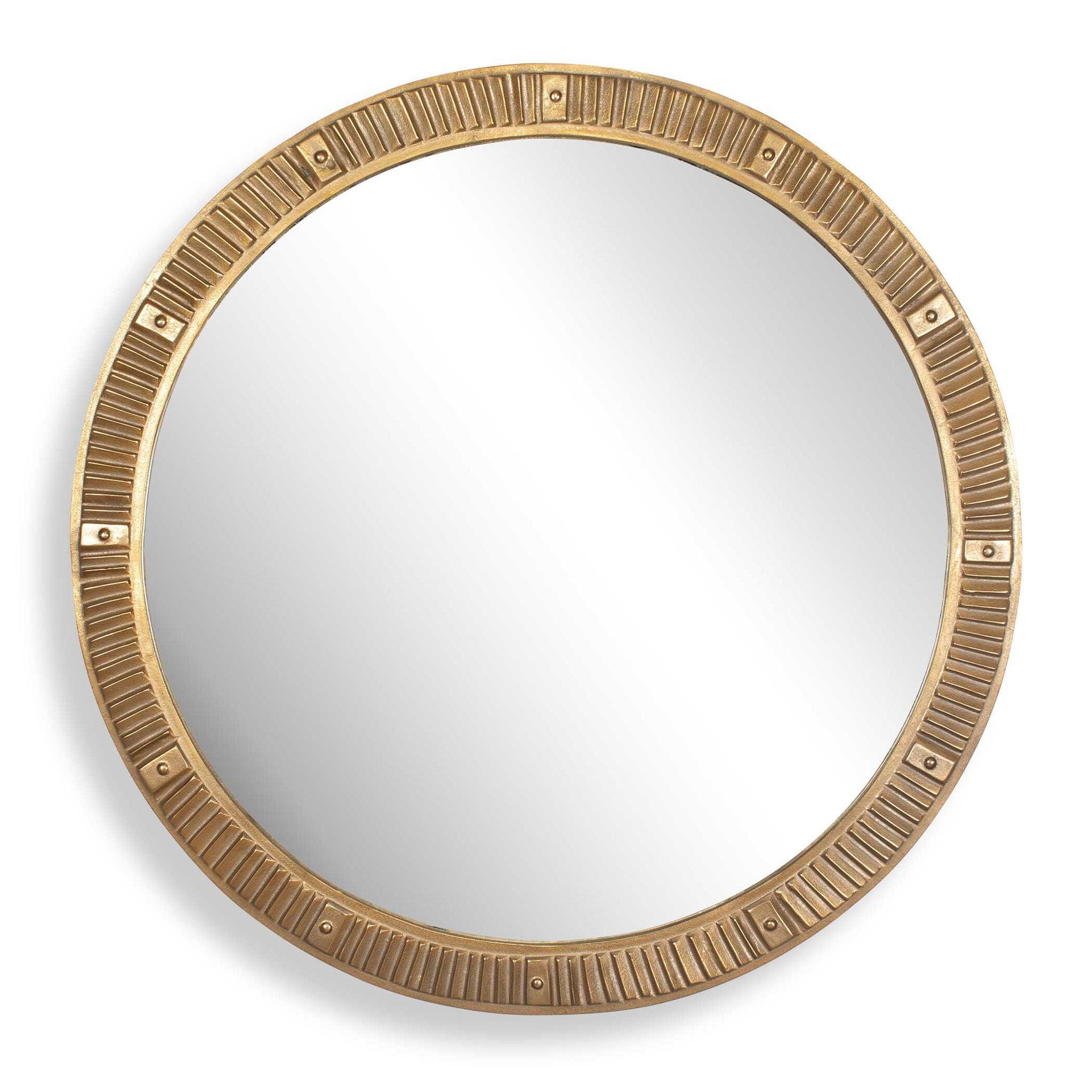 Heart Of Gold - Round Mirror - Brass / Gold