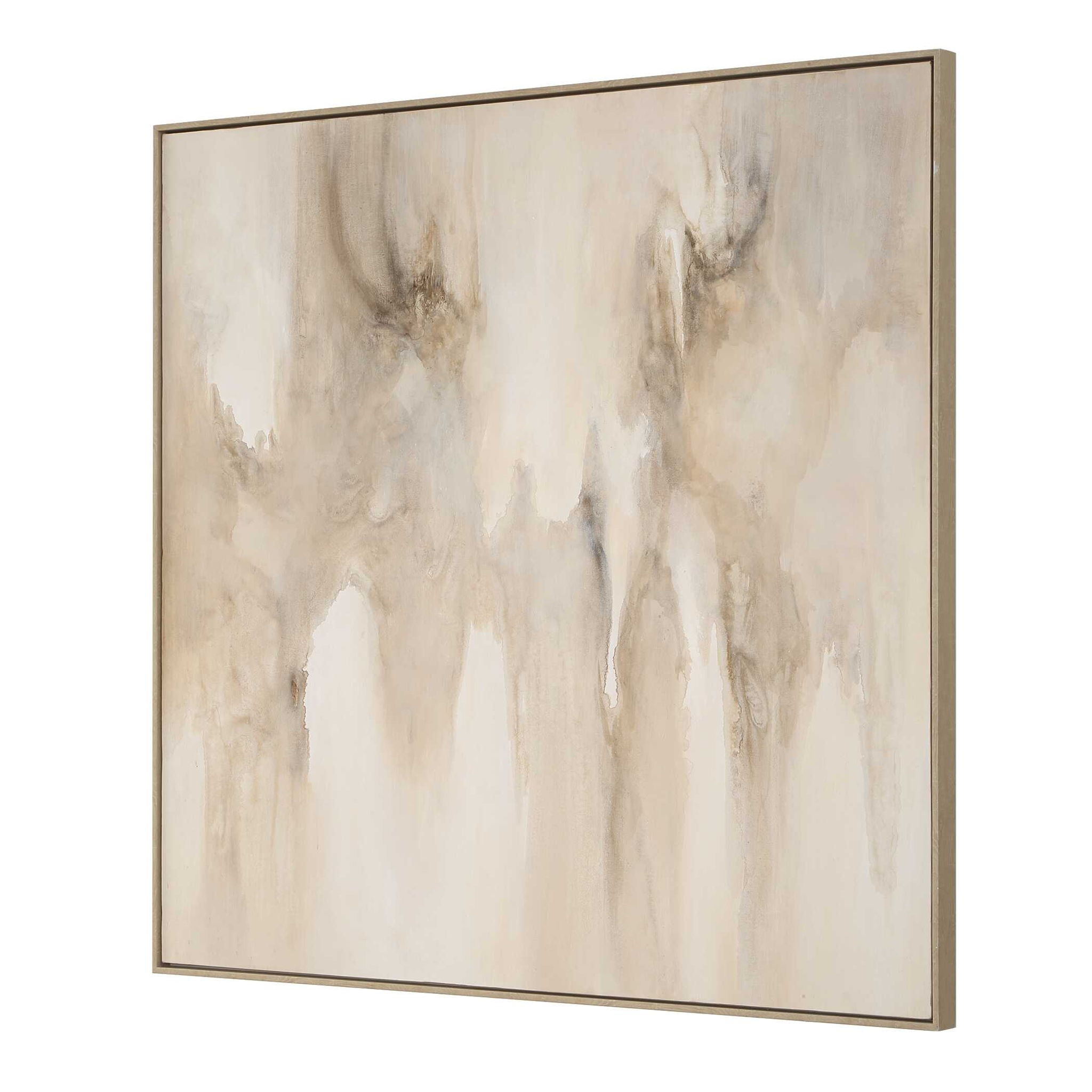 Embark - Hand Painted Abstract Canvas - Black / Brown / Gray / Woodtone