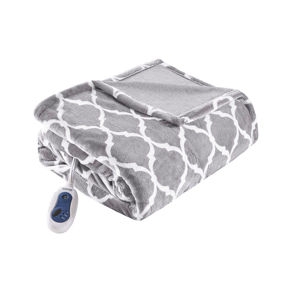 Heated Ogee - Throw - Gray