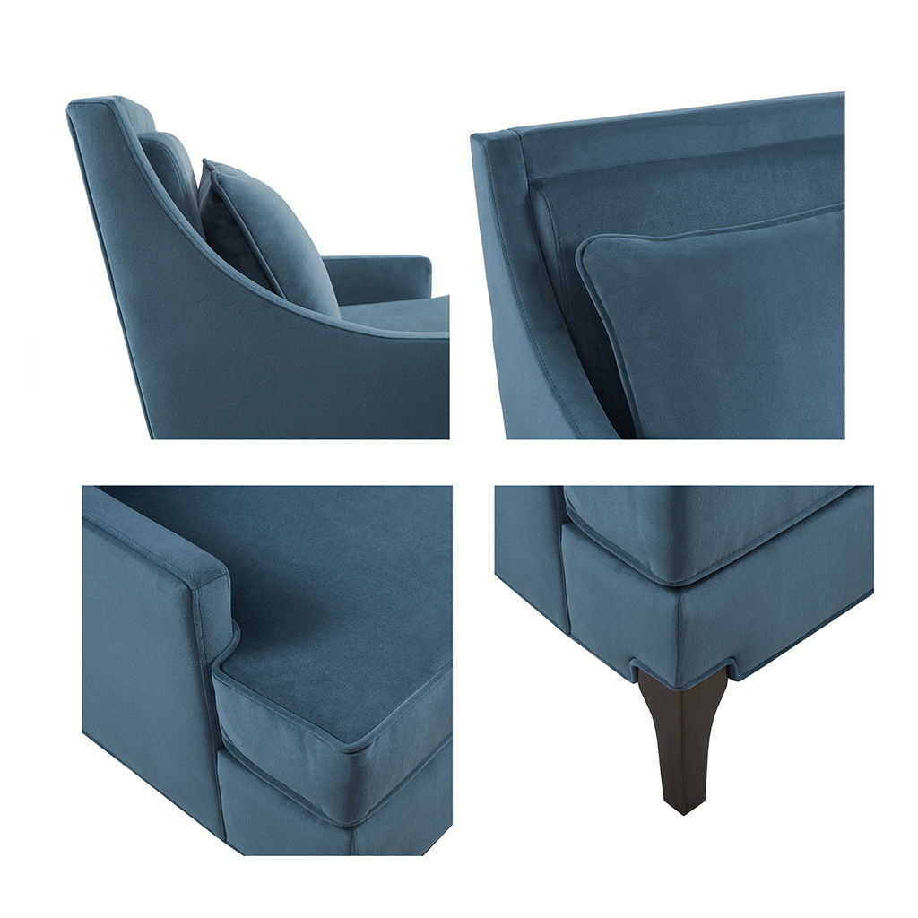 Anna - Arm Accent Chair - Blue