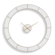 Ivory Halo - Minimalist Wall Clock - Gold / White