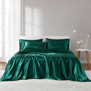 Satin - 6 Piece King Luxury Sheet Set - Emerald