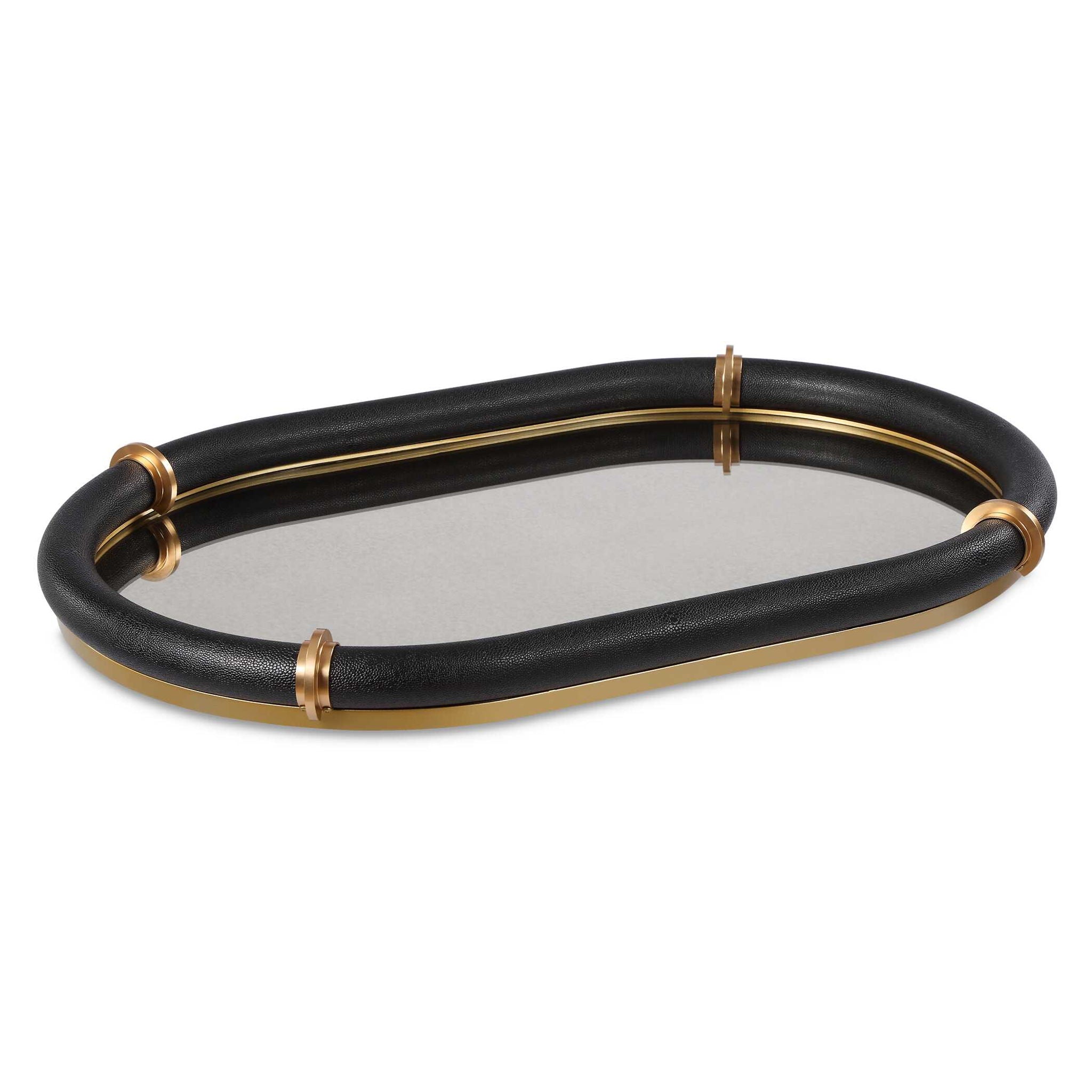 Cyprus - Oval Tray - Black