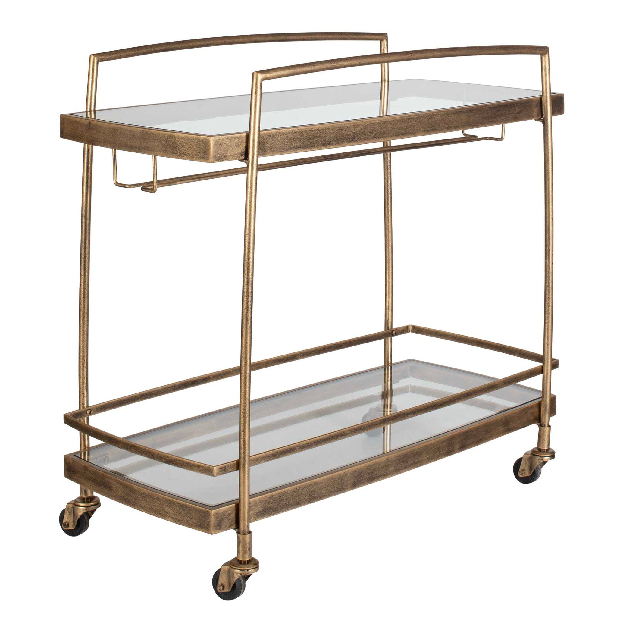 Scarritt - Bar Cart - Antique Brass