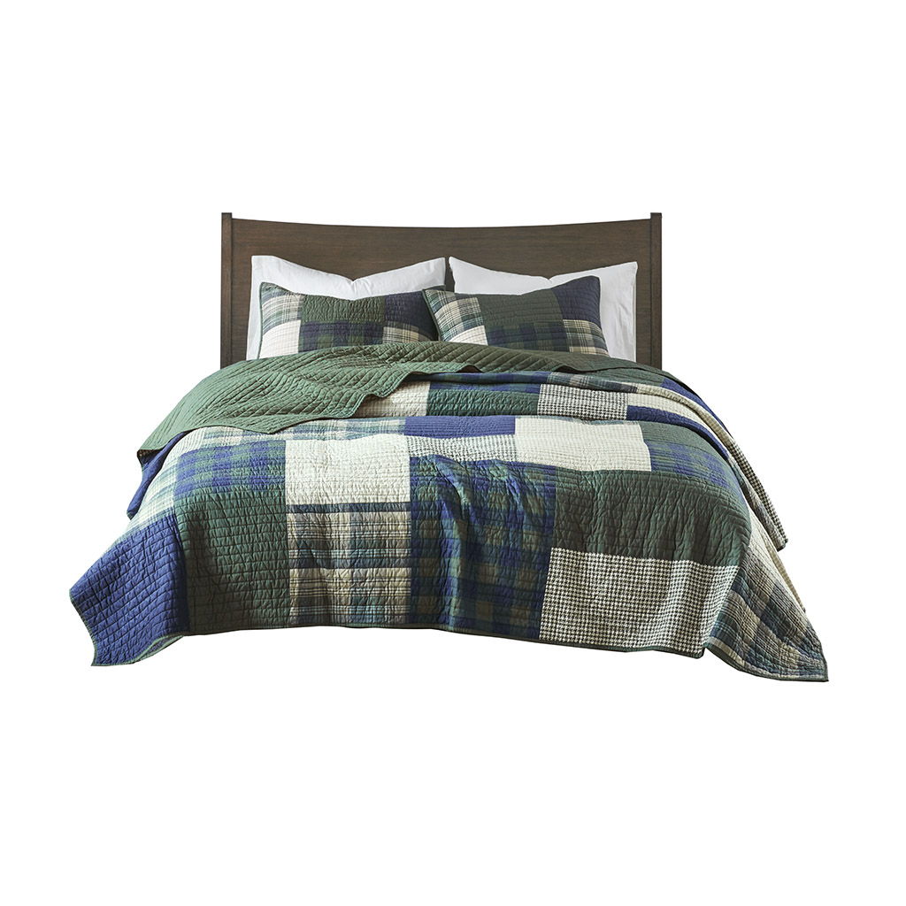 Mill Creek - King Oversized Quilt Set - Green