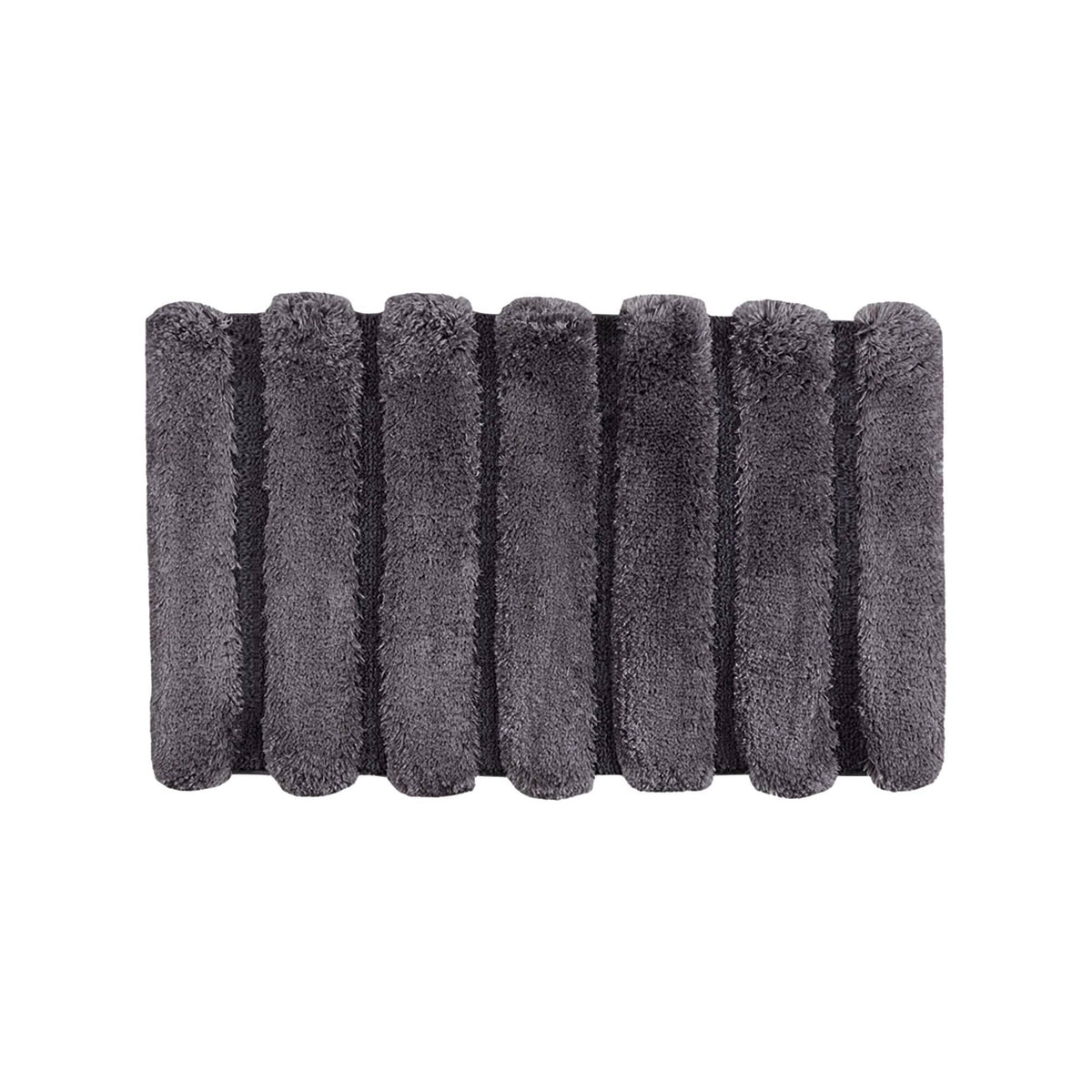 Tufted Pearl Channel - 17" x 24" Rug - Gray