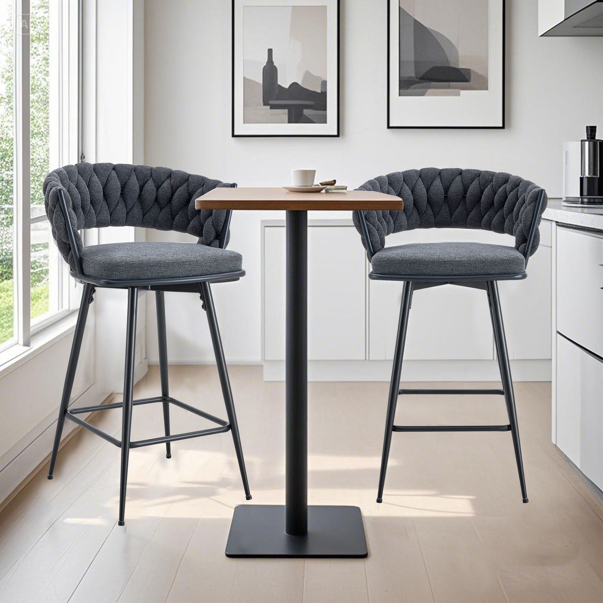 Modern Swivel Chair For Bar High Tables