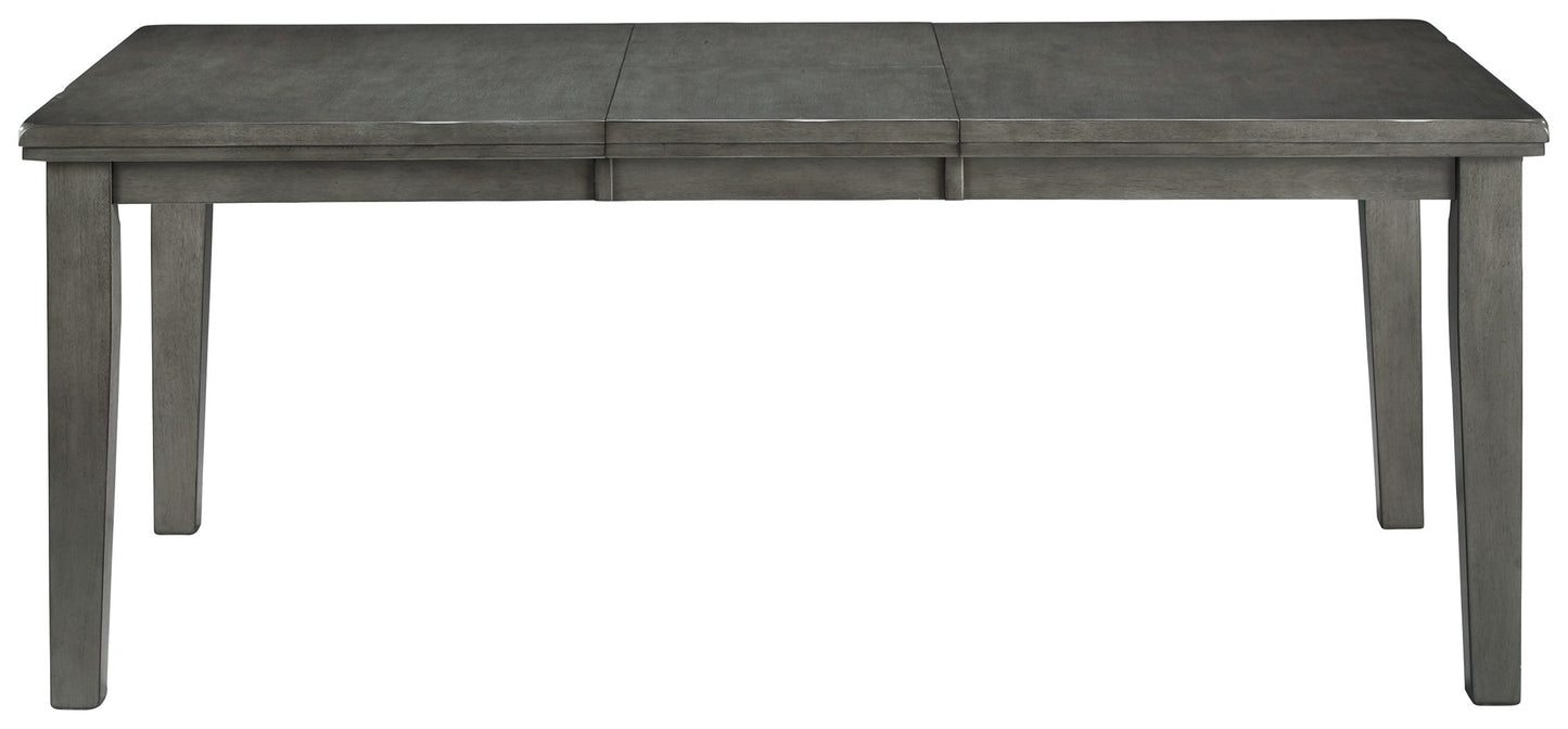 Hallanden - Rectangular Dining Room Butterfly Extension Table - Gray