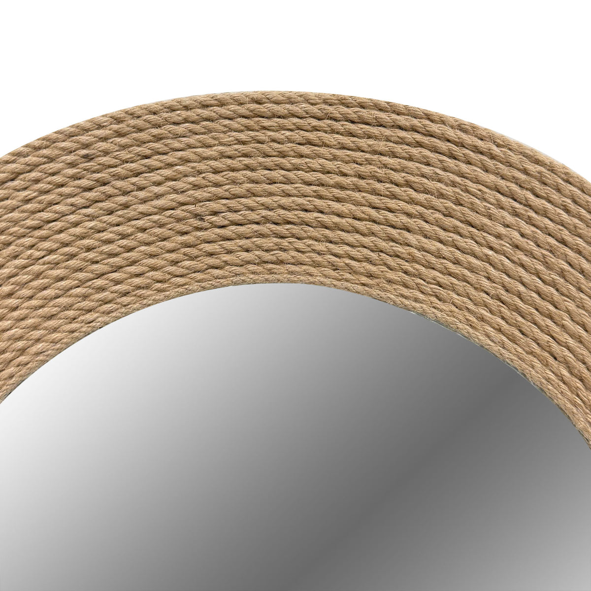 Cove - Round Jute Mirror - Brown