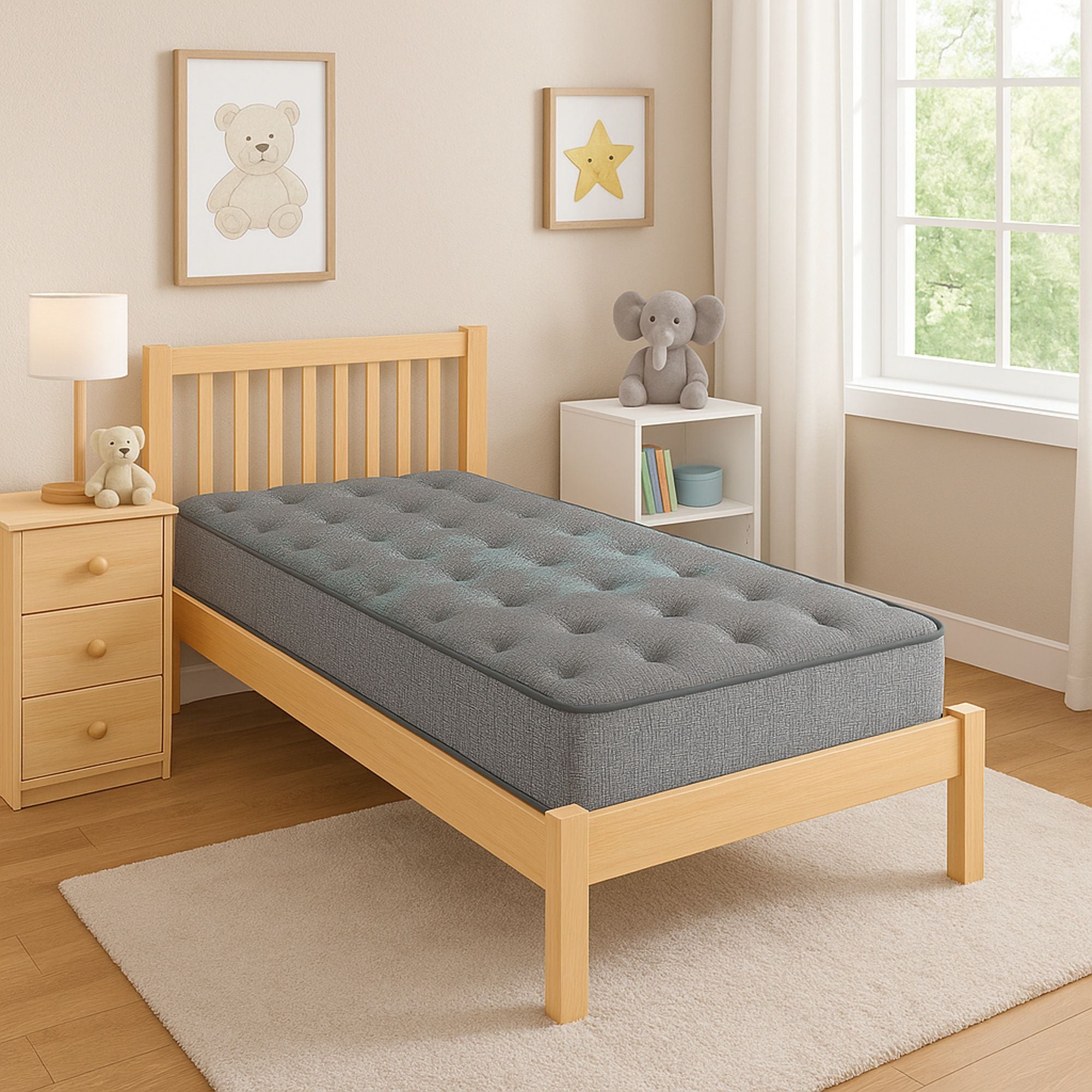 Comfort Care - 9" 2 Sided Foam Core Mattress, Medium Comfort