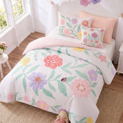 Floral - Twin Comforter Set - Pink