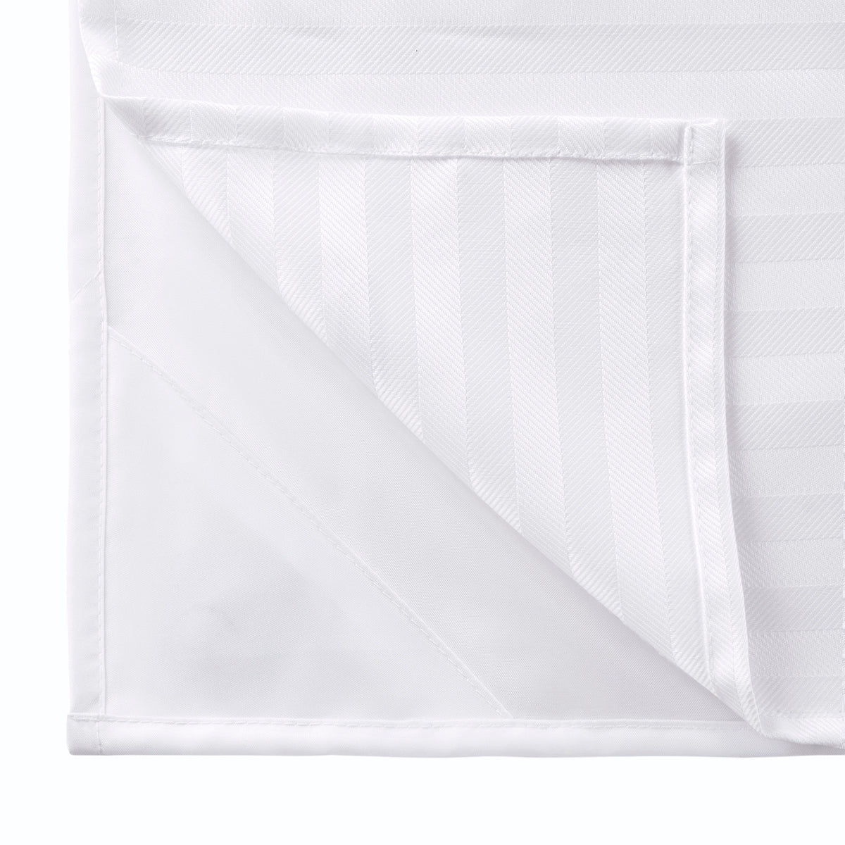 Jacquard - Premium Fabric Shower Curtain - White
