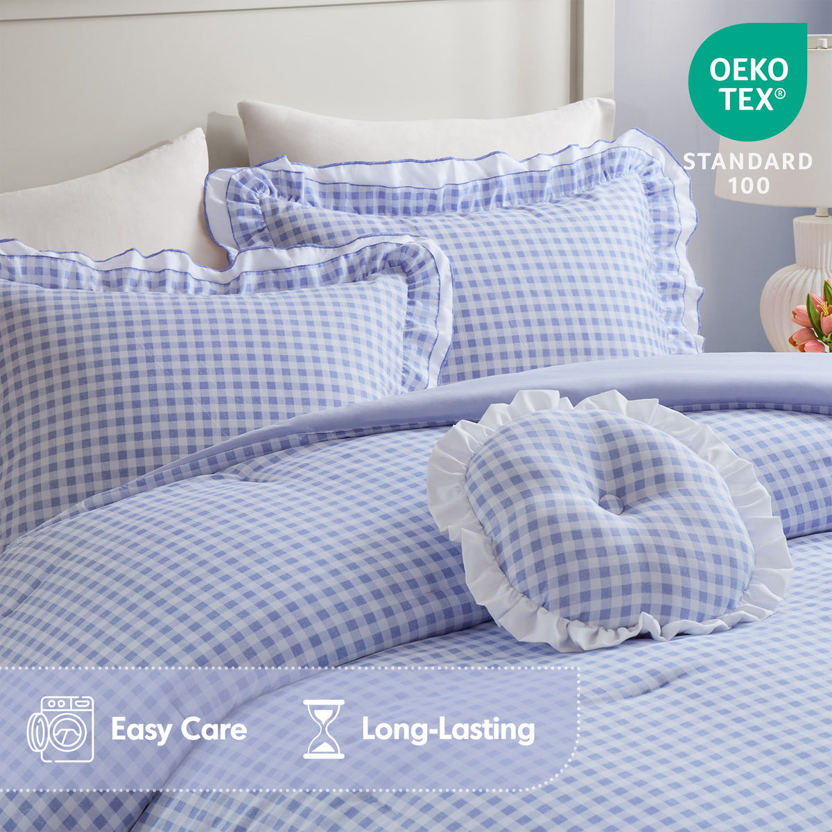 Rowena - Comforter Set - Blue