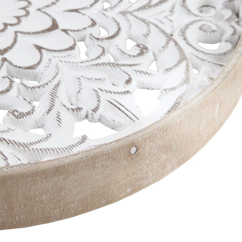 Medallion Trio - Wall Decor (Set of 3) - Natural / White