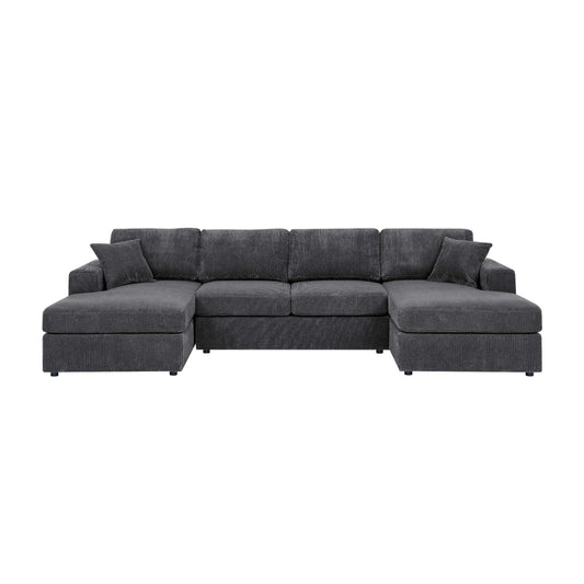 3 Piece Double Chaise Sectional Sofa