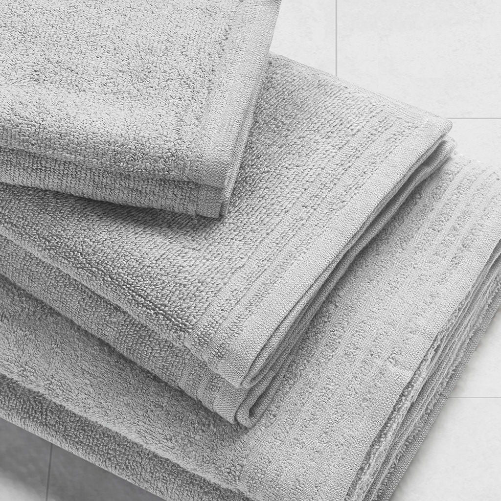 Big Bundle - Quick Dry 12 Piece Bath Towel Set - Silver