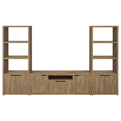 Noriega - 3 Piece TV Entertainment Center, Open & Concealed Storage - Wood