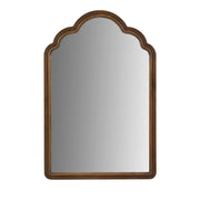 Marbella - Scalloped Wood Wall Mirror - Brown