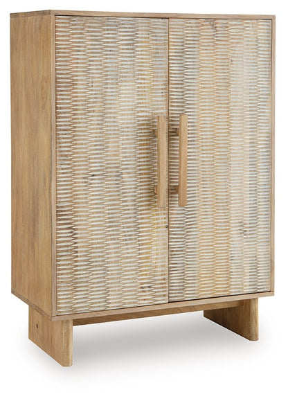 Dallinbury - Accent Cabinet - Natural / White Wash