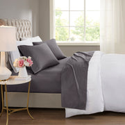 600 Thread Count - King Cooling Blend 4 Piece Sheet Set - Charcoal