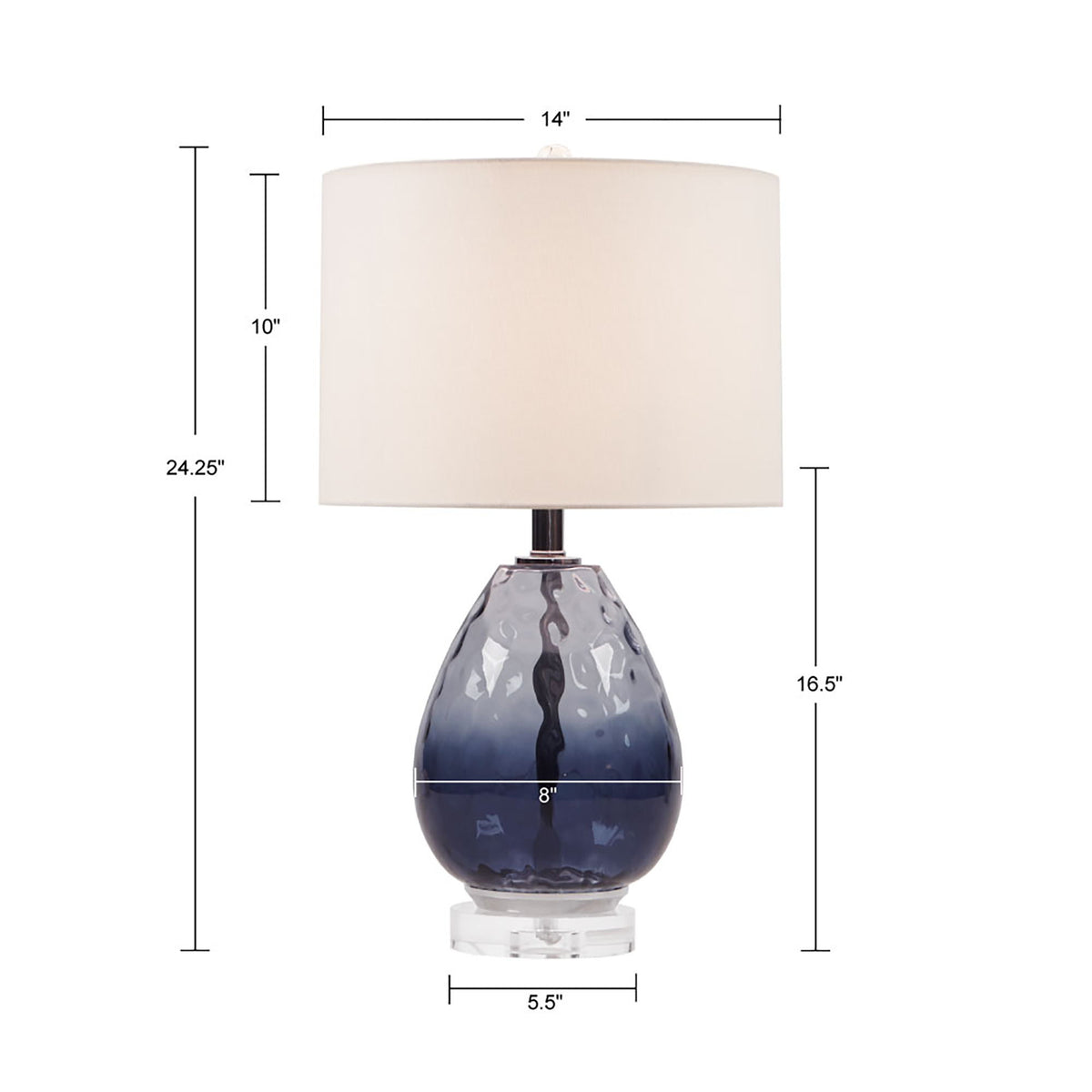 Borel - Table Lamp - Dark Blue