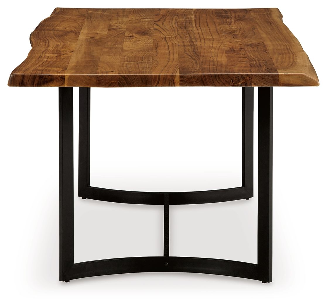 Fortmaine - Rectangular Dining Room Table - Brown / Black