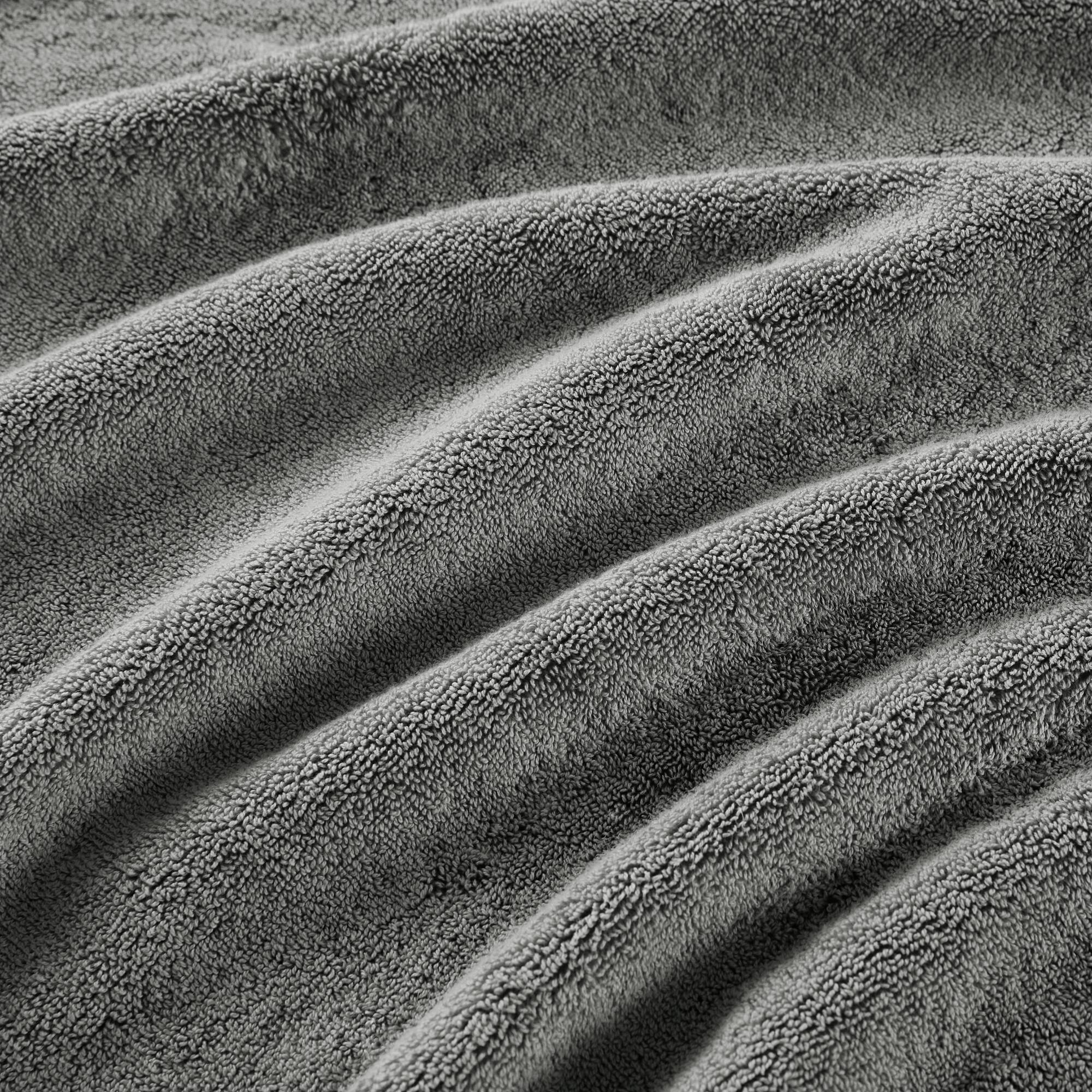 800GSM - 8 Piece Antimicrobial Towel Set - Gray