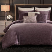 Sterling - 8 Piece Queen Embroidery Oversized Duvet Style Comforter Set - Mauve