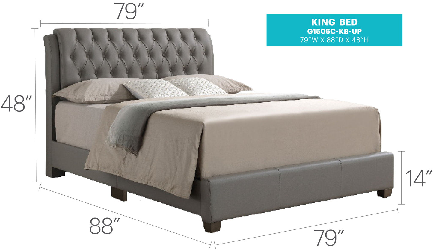 Tufted Upholstered Bed